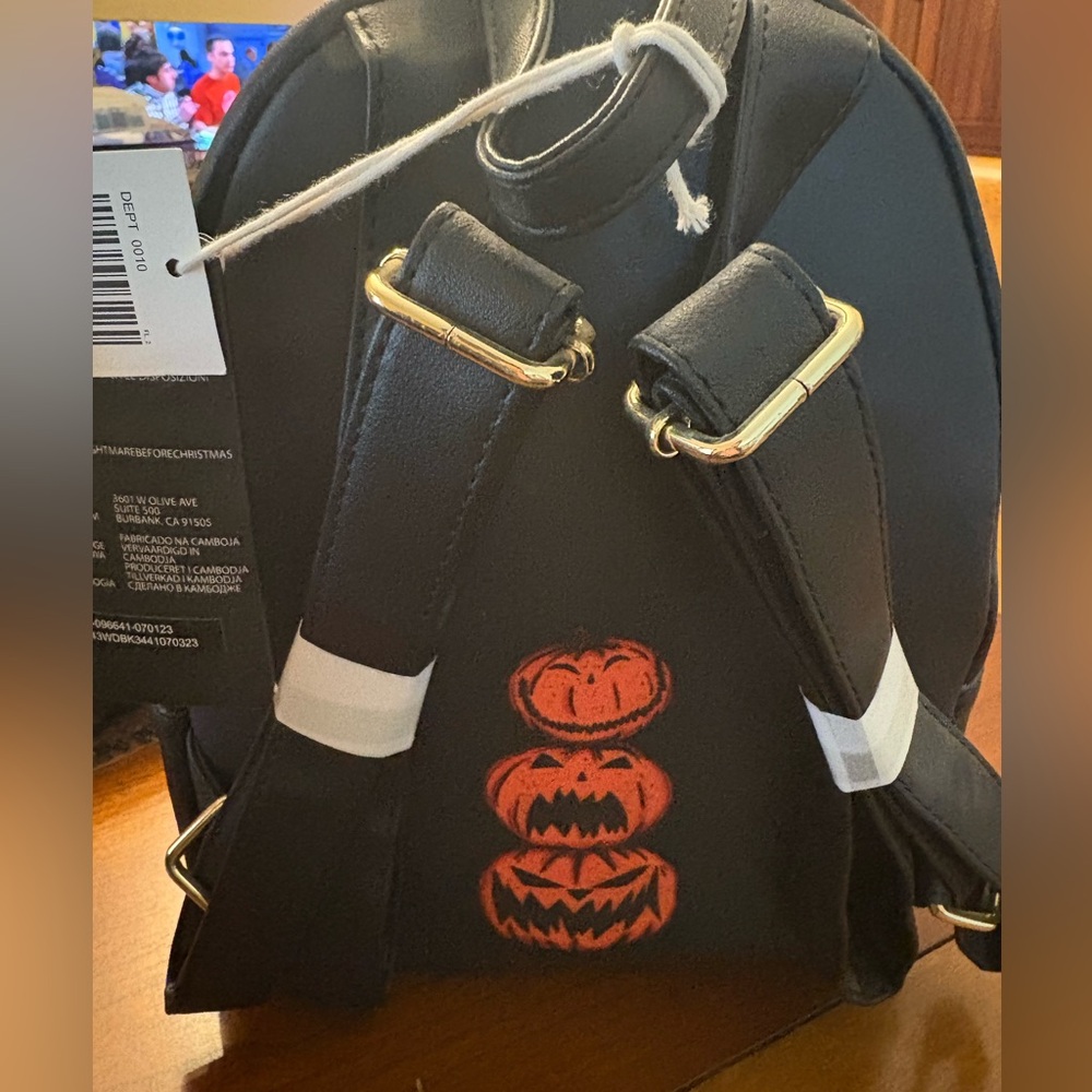 Disney Black and Orange Nightmare Before Christmas Loungefly - Picture 3 of 12